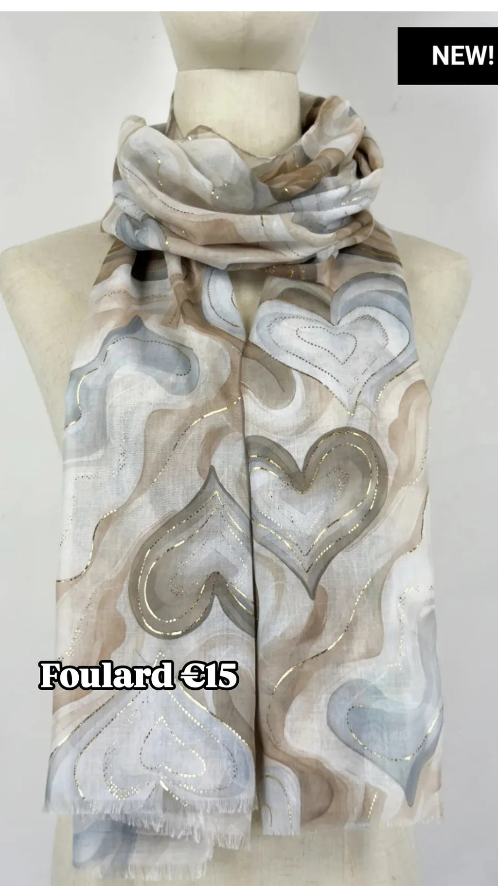Foulard con cuori