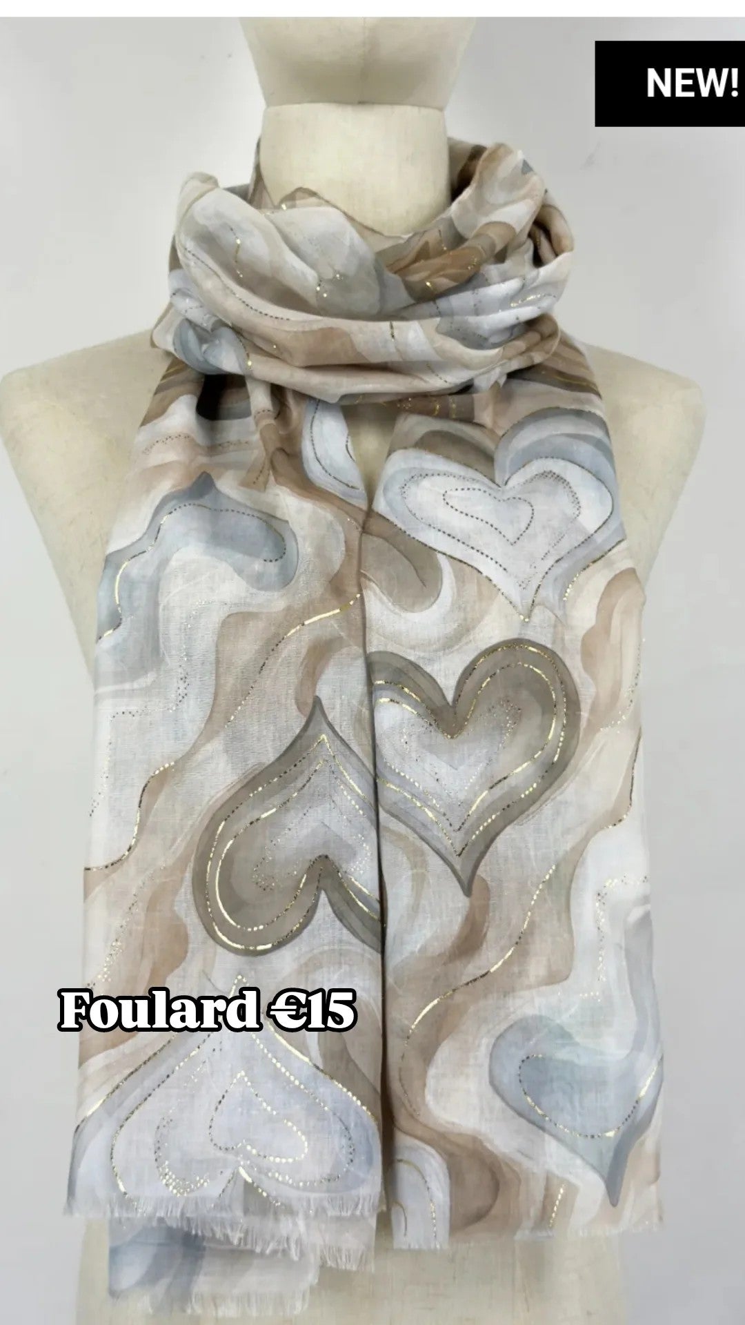 Foulard con cuori