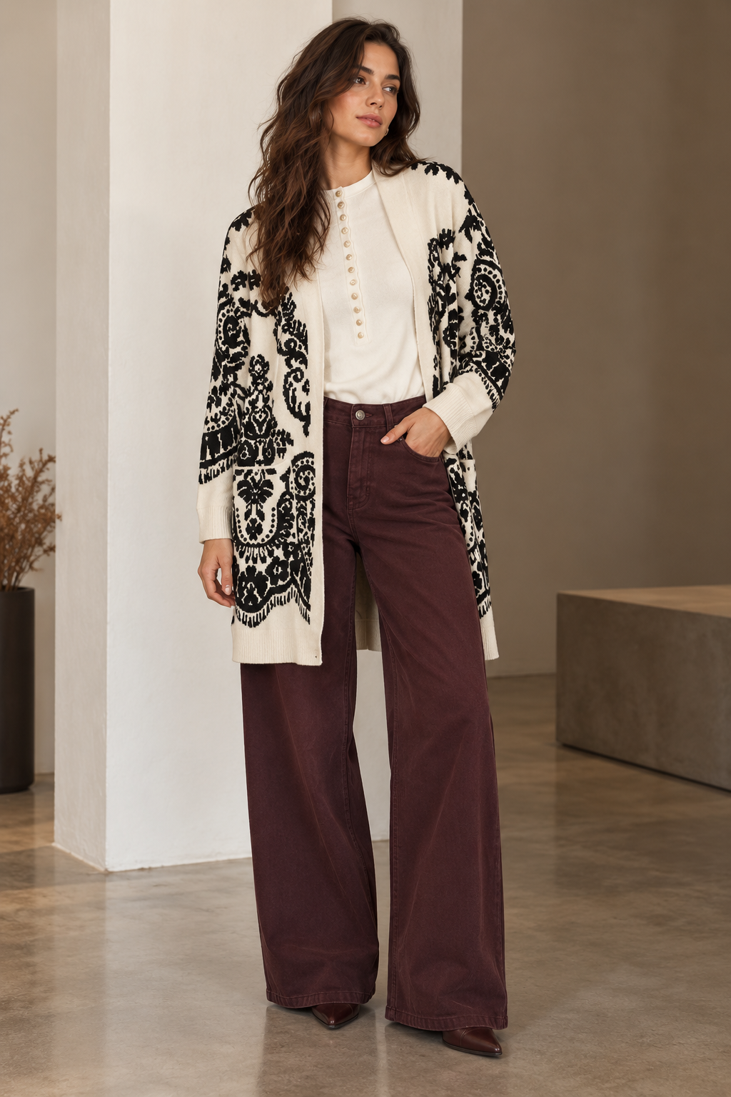 Cardigan cappottino