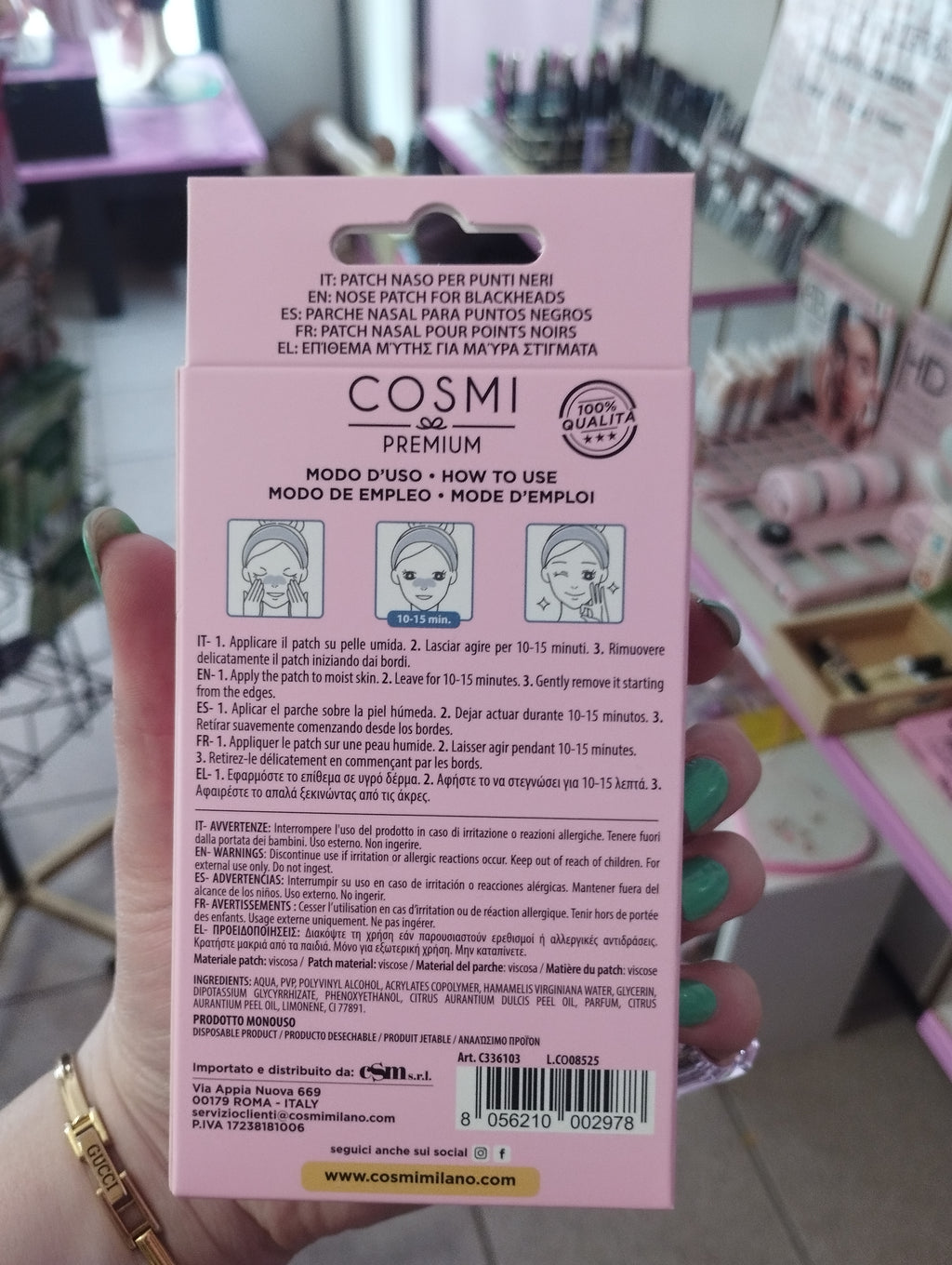Pack 4 pezzi patch naso