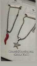 Bracciali torcion con charm