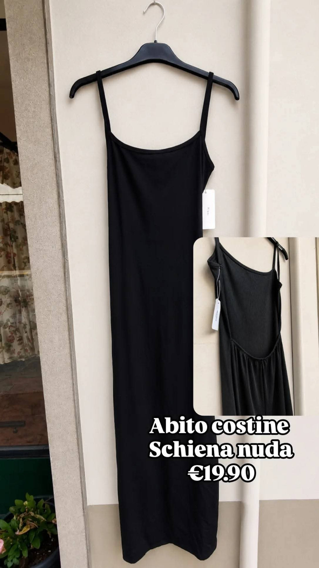 Tubino midi schiena nuda