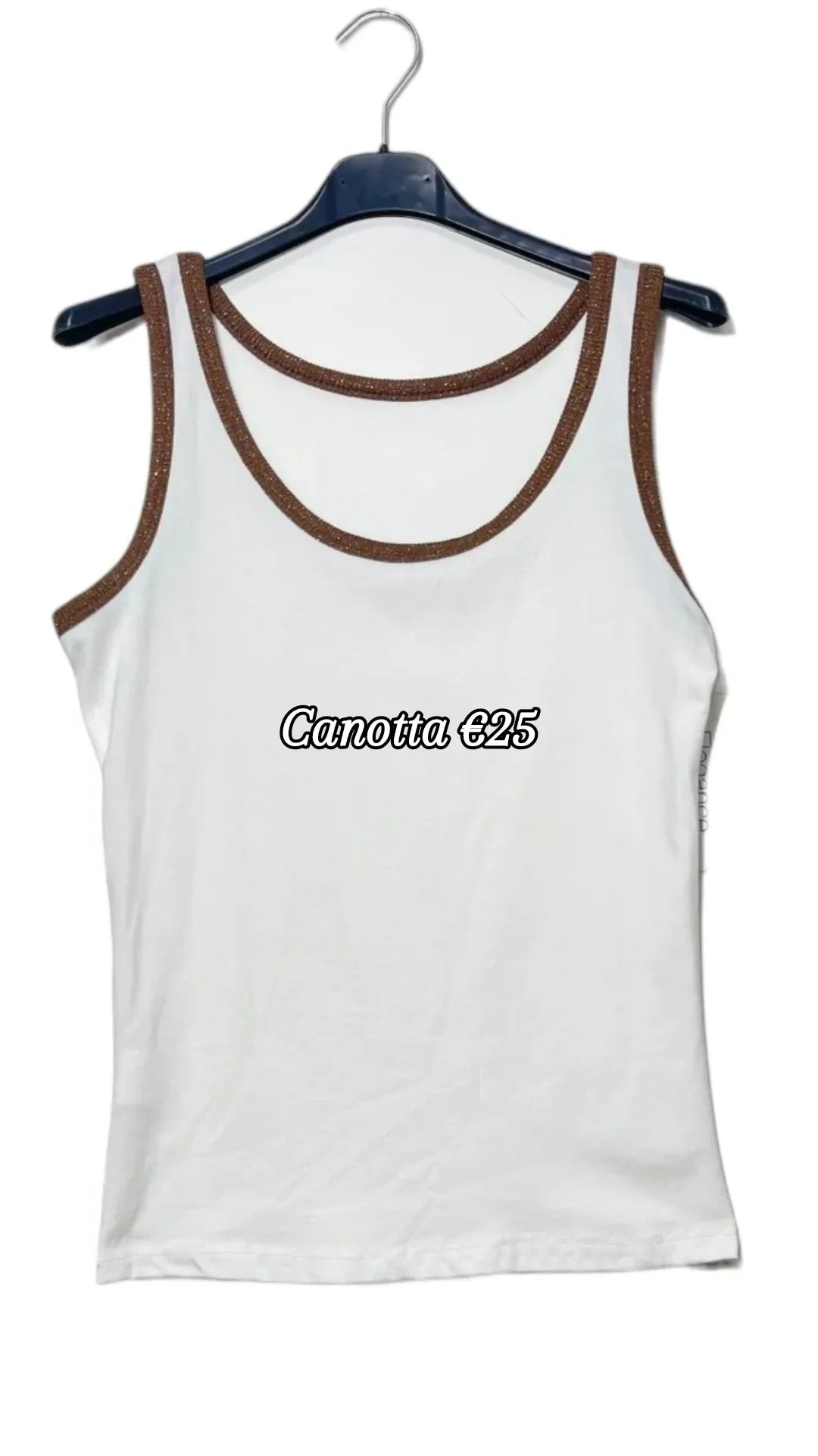 Canotta bordi lurex