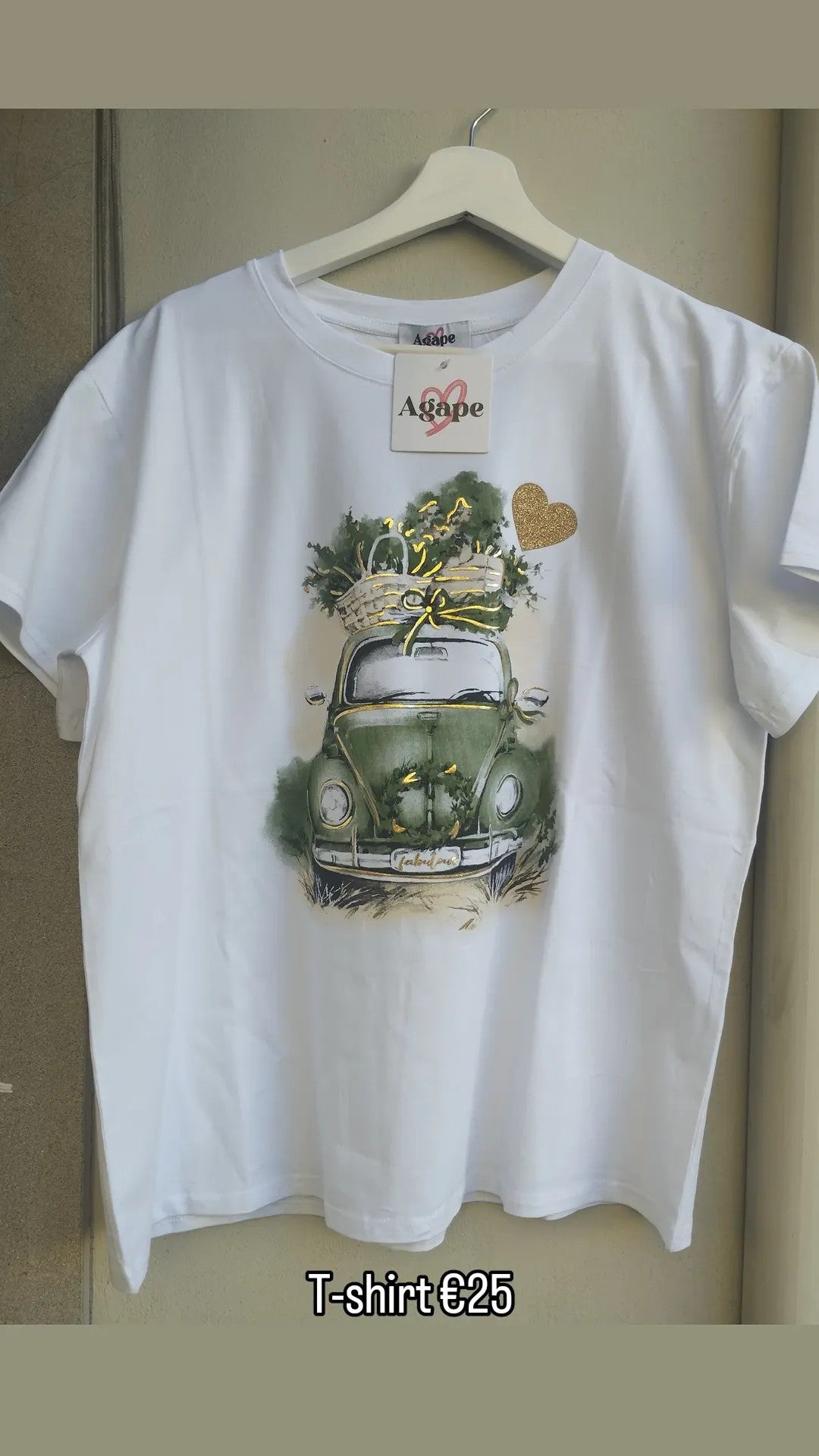 T-shirt macchina vintage