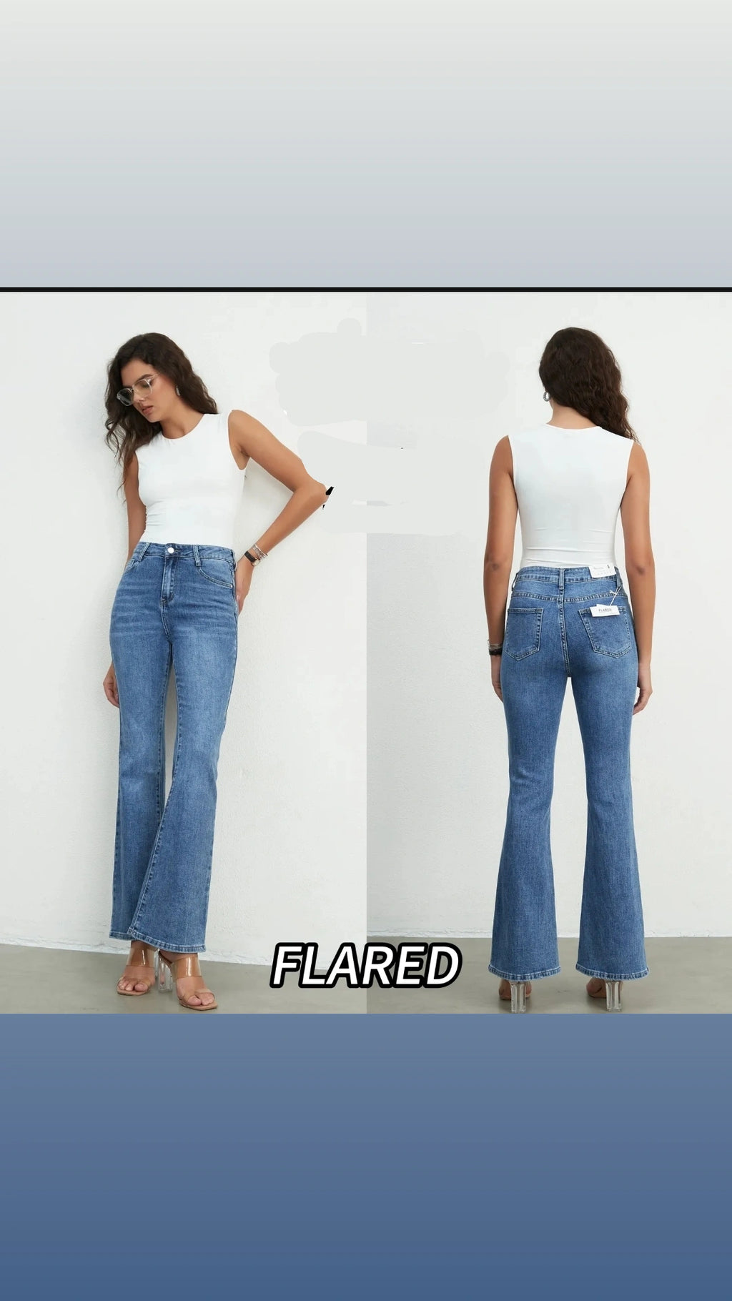 Jeans zampa flared