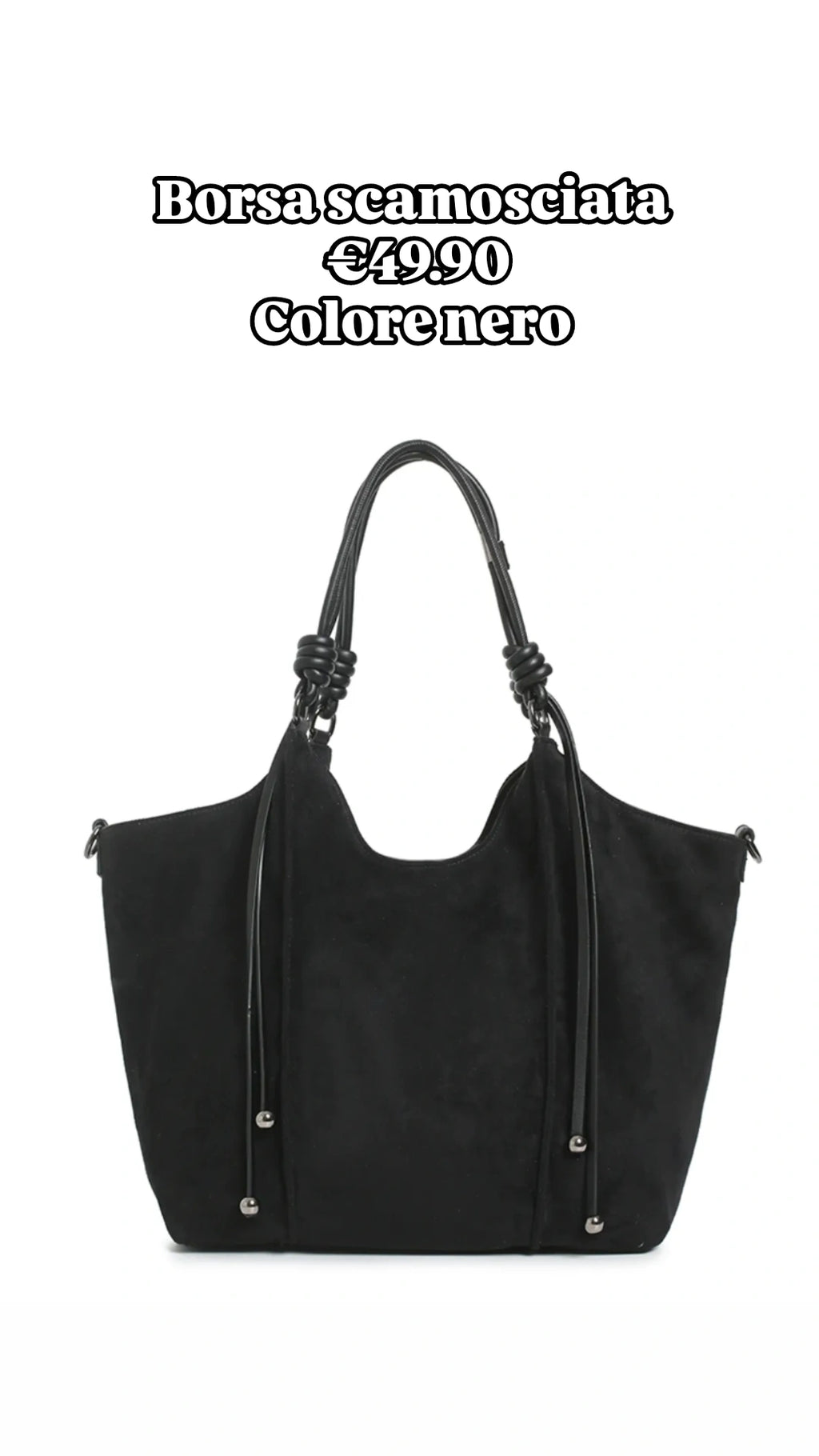 Shopper scamosciata