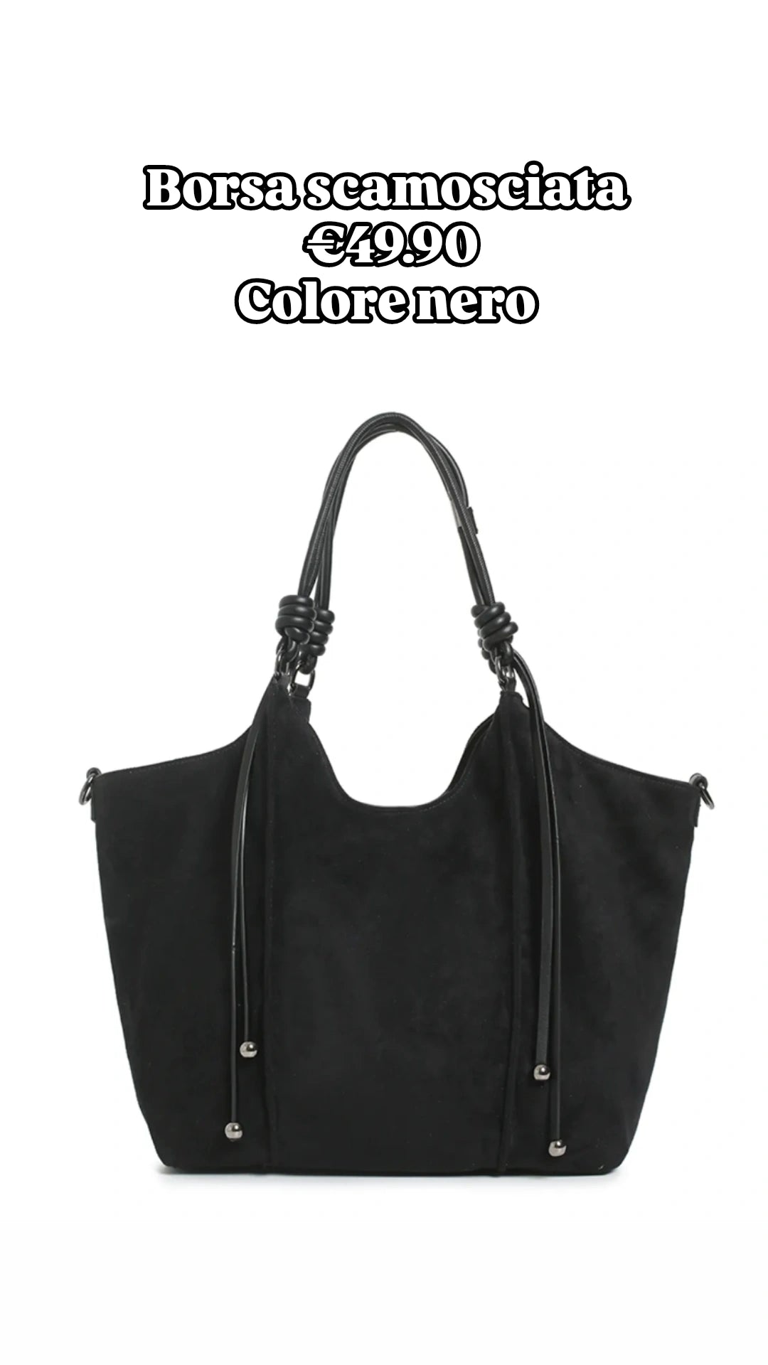 Shopper scamosciata