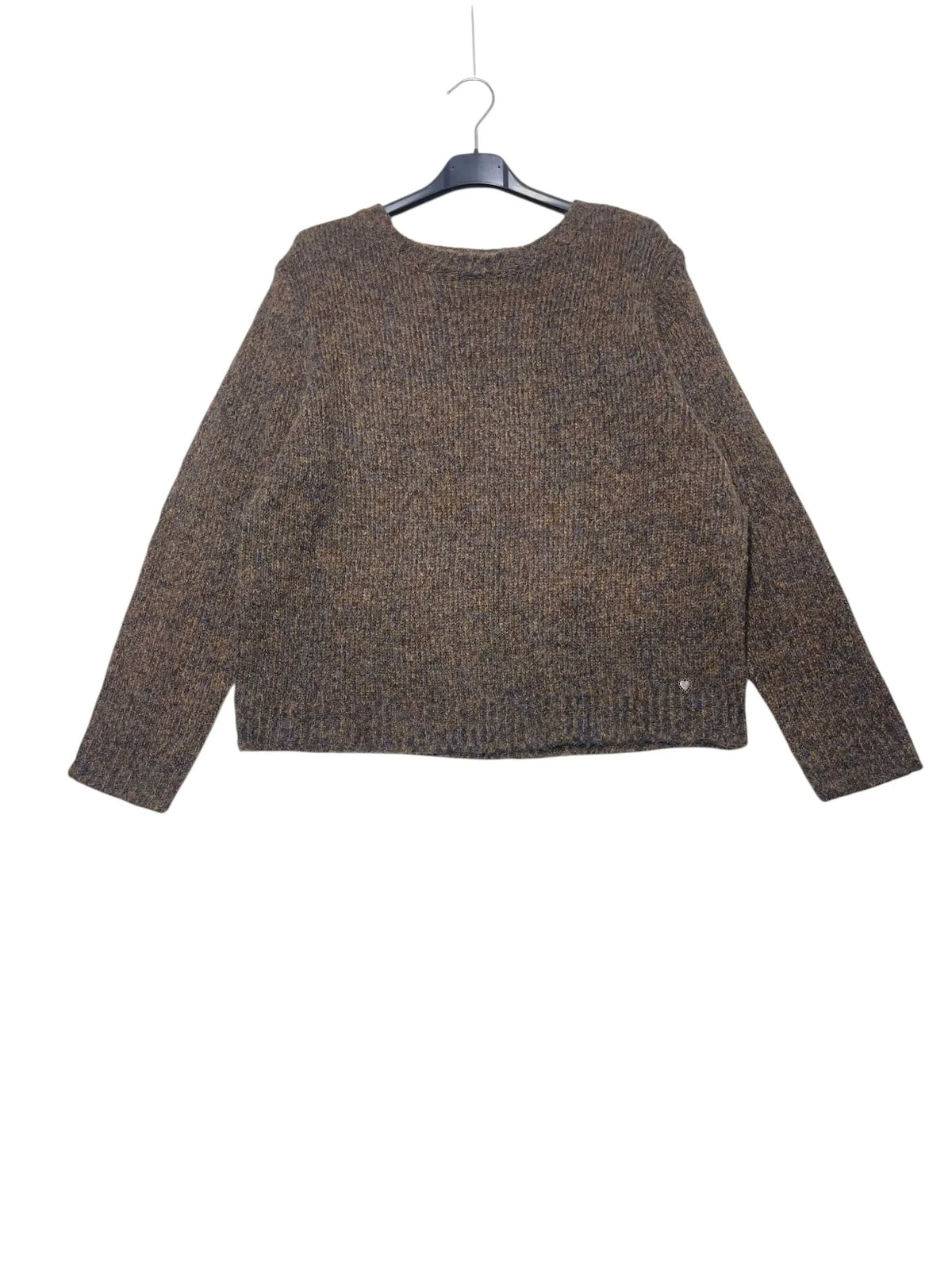 Maglione misto lana effetto melange