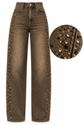 Jeans ballon vintage con strass