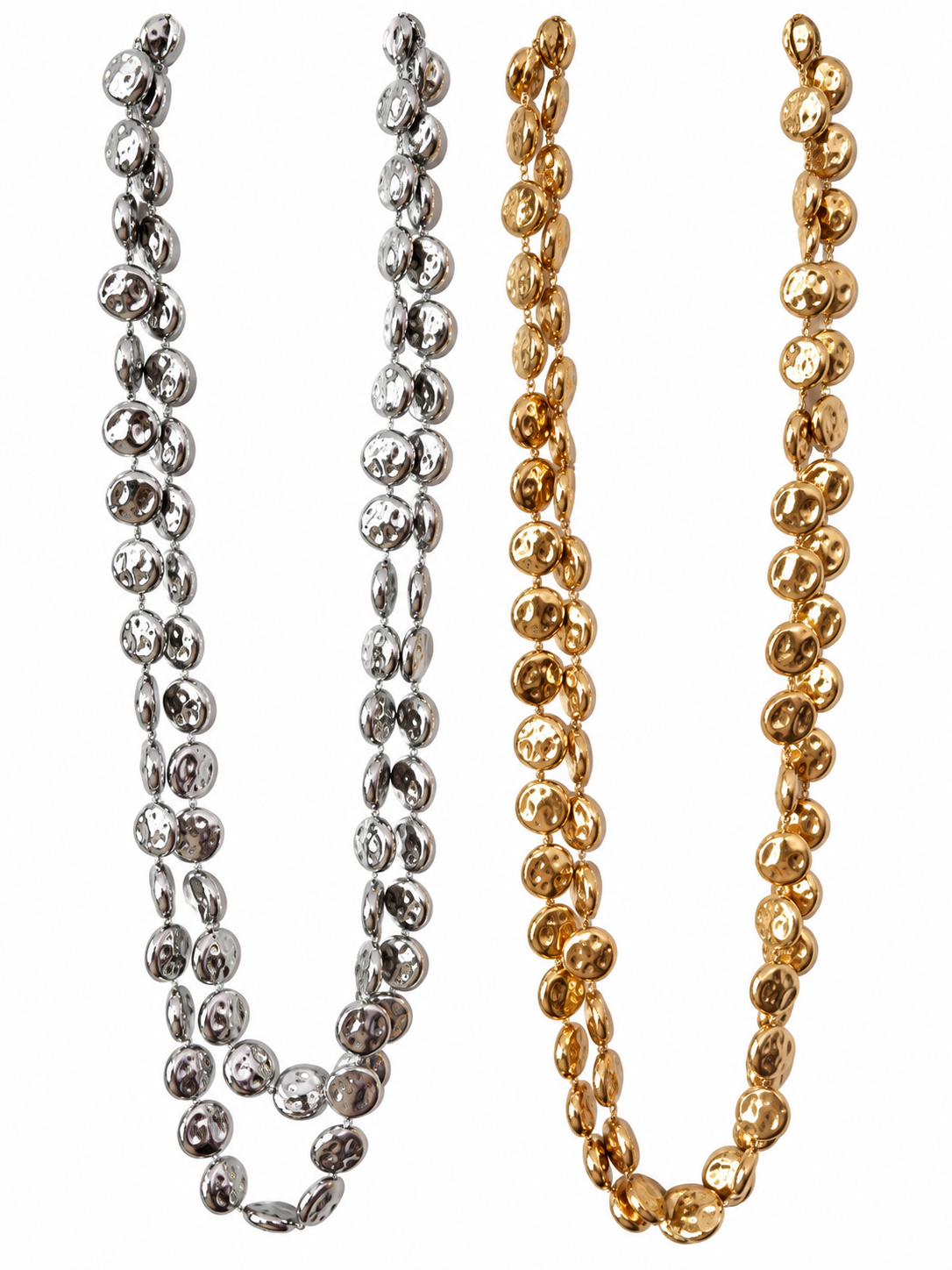 Collana effetto martellato